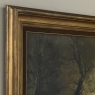 Framed Oil Painting on Canvas by J. Vanlint 'Landscape with Cows'