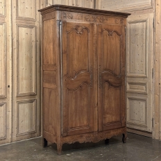 19th Century Country French Fruitwood Armoire from Normandy