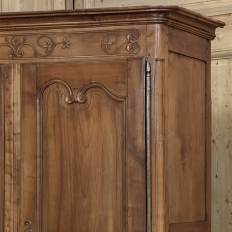19th Century Country French Fruitwood Armoire from Normandy