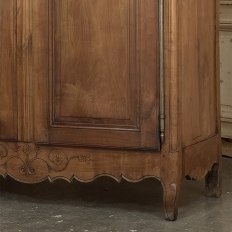 19th Century Country French Fruitwood Armoire from Normandy