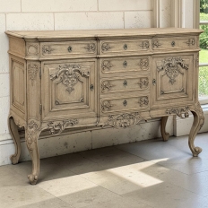 Antique Liege Regence Style Country French Buffet ~ Credenza in Stripped Oak