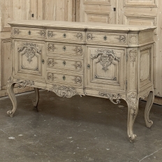 Antique Liege Regence Style Country French Buffet ~ Credenza in Stripped Oak