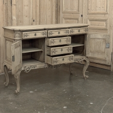 Antique Liege Regence Style Country French Buffet ~ Credenza in Stripped Oak
