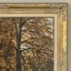 Framed Oil Painting on Canvas by Fernand Ley (1910-1973) 'Path in the Forest'