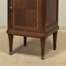 Pair of Antique French Louis XVI Style Marquetry Marble Top Nightstands