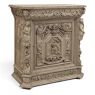19th Century French Renaissance Revival Hand Carved Oak Buffet in Stripped Oak