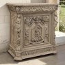 19th Century French Renaissance Revival Hand Carved Oak Buffet in Stripped Oak
