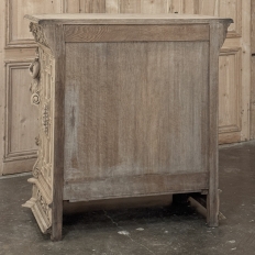 19th Century French Renaissance Revival Hand Carved Oak Buffet in Stripped Oak