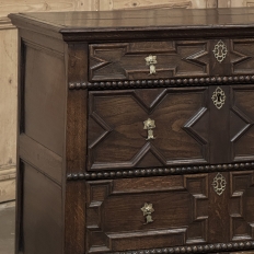 Early 19th Century English Oak Jacobean Style Chest of Drawers