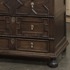 Early 19th Century English Oak Jacobean Style Chest of Drawers