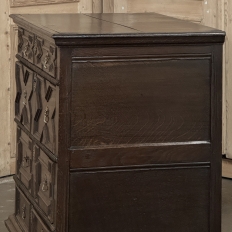 Early 19th Century English Oak Jacobean Style Chest of Drawers
