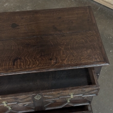 Early 19th Century English Oak Jacobean Style Chest of Drawers