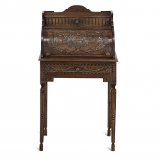 19th Century French Louis XVI Fruitwood Cylinder Cabinet ~ Nightstand