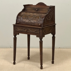 19th Century French Louis XVI Fruitwood Cylinder Cabinet ~ Nightstand