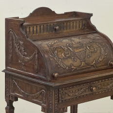 19th Century French Louis XVI Fruitwood Cylinder Cabinet ~ Nightstand