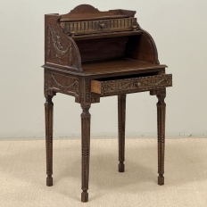 19th Century French Louis XVI Fruitwood Cylinder Cabinet ~ Nightstand