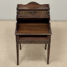 19th Century French Louis XVI Fruitwood Cylinder Cabinet ~ Nightstand