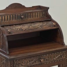 19th Century French Louis XVI Fruitwood Cylinder Cabinet ~ Nightstand