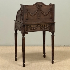 19th Century French Louis XVI Fruitwood Cylinder Cabinet ~ Nightstand