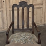 Set of 8 Antique Country French Liègeois Dining Chairs with Needlepoint Tapestry includes 2 Armchairs
