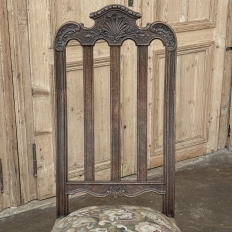 Set of 8 Antique Country French Liègeois Dining Chairs with Needlepoint Tapestry includes 2 Armchairs