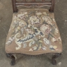 Set of 8 Antique Country French Liègeois Dining Chairs with Needlepoint Tapestry includes 2 Armchairs
