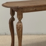 18th Century French Hand-Carved Side Table in Stripped Oak