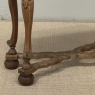 18th Century French Hand-Carved Side Table in Stripped Oak