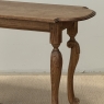 18th Century French Hand-Carved Side Table in Stripped Oak