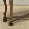 18th Century French Hand-Carved Side Table in Stripped Oak