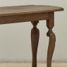 18th Century French Hand-Carved Side Table in Stripped Oak