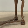 18th Century French Hand-Carved Side Table in Stripped Oak
