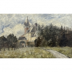 19th Century Framed Oil Painting on Canvas by Leon Philippet (1843-1906)