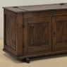 18th Century Dutch Hand-Carved Oak Trunk Adapted as Buffet