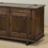18th Century Dutch Hand-Carved Oak Trunk Adapted as Buffet