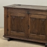 18th Century Dutch Hand-Carved Oak Trunk Adapted as Buffet