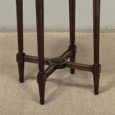 Antique French Louis XVI Style Hand Carved Walnut Guéridon ~ Side Table