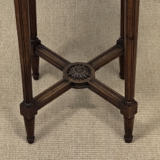 Antique French Louis XVI Style Hand Carved Walnut Guéridon ~ Side Table