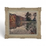 Framed Oil Painting on Canvas by Jean Stevan (1896-1962) 'The Pond in Autumn' Dated 1930
