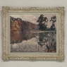 Framed Oil Painting on Canvas by Jean Stevan (1896-1962) 'The Pond in Autumn' Dated 1930