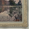 Framed Oil Painting on Canvas by Jean Stevan (1896-1962) 'The Pond in Autumn' Dated 1930