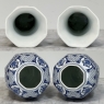 19th Century Boch Hand-Painted Blue & White Delft Garniture Set