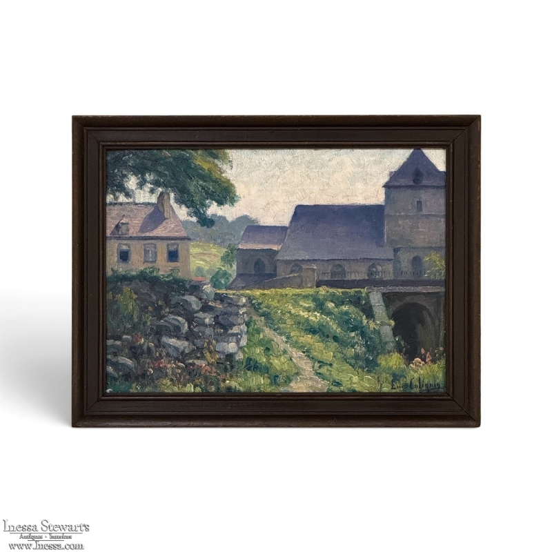 Framed Oil Painting on Canvas by Eugene Colignon (1876-1961)