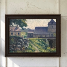 Framed Oil Painting on Canvas by Eugene Colignon (1876-1961)