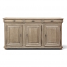 18th Century Country French Neoclassical Stripped Oak Buffet