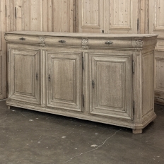 18th Century Country French Neoclassical Stripped Oak Buffet