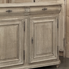 18th Century Country French Neoclassical Stripped Oak Buffet