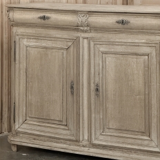 18th Century Country French Neoclassical Stripped Oak Buffet