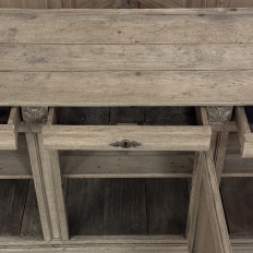 18th Century Country French Neoclassical Stripped Oak Buffet