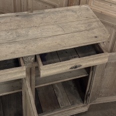 18th Century Country French Neoclassical Stripped Oak Buffet